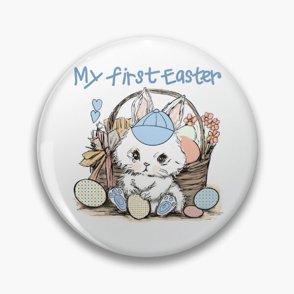 Item preview, My First Easter - Blue Bunny designed and sold by TraceyMackieArt.