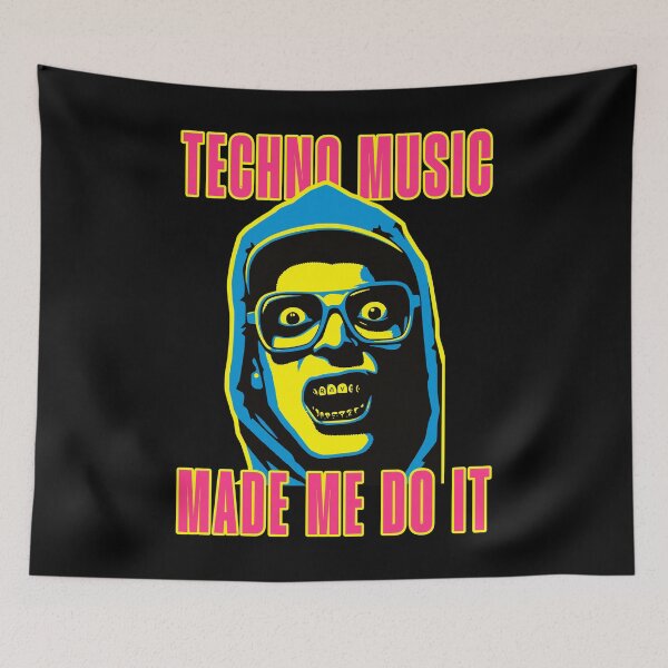 Item preview, Techno Music Made Me Do It - Funny Music designed and sold by Urban-Alien.