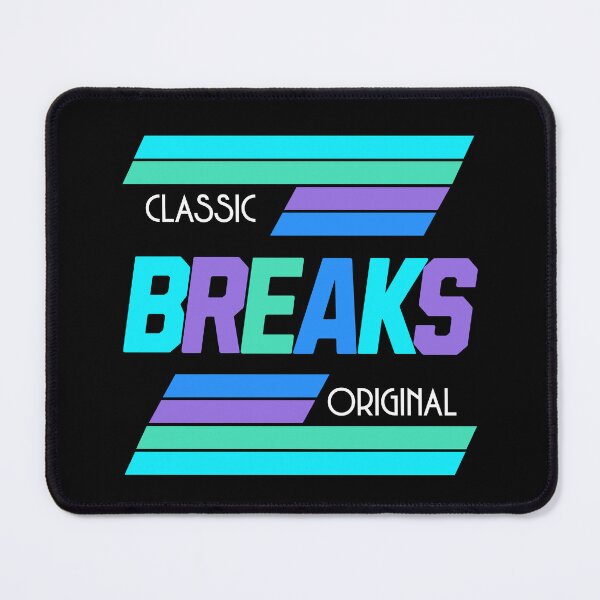 Item preview, BREAKBEAT - Classic Original Breaks (purple/blue/mint) designed and sold by Discothreadz.