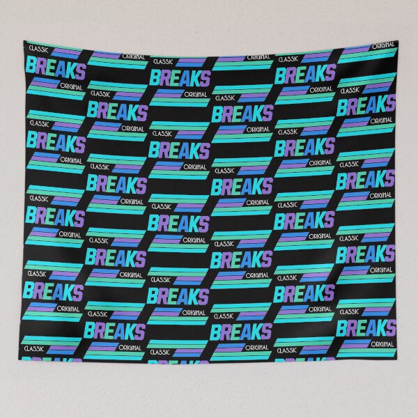 Item preview, BREAKBEAT  - Classic Original Breaks (purple/blue/mint)  designed and sold by Discothreadz.