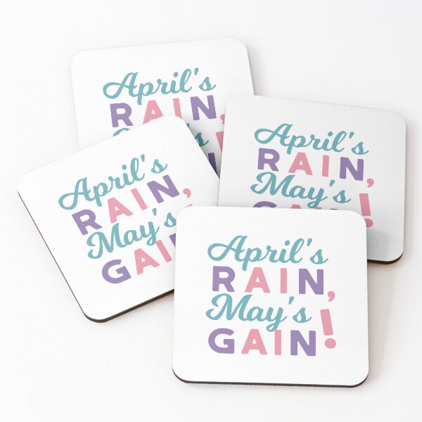 Item preview, Spring's Promise - 'April's Rain, May's Gain!' Quote designed and sold by FlinArt.