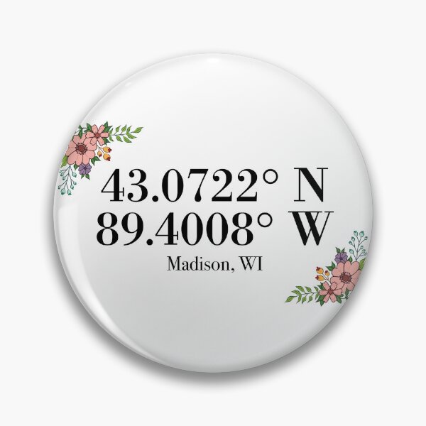 Artikelvorschau, Madison, WI-Koordinaten entworfen und verkauft von mynameisliana.