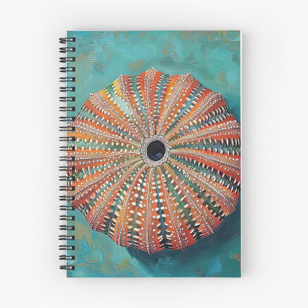 Item preview, Colorful Sea Urchin on Teal designed and sold by Elisabeth Lucas.
