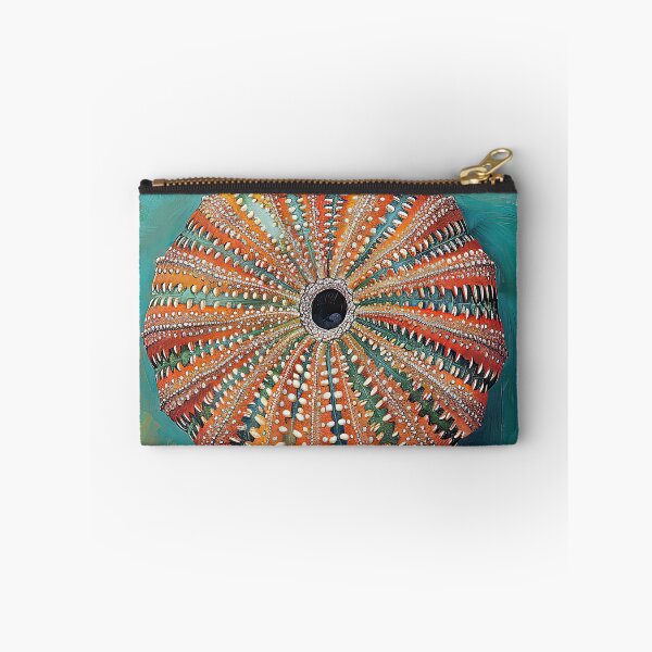 Item preview, Colorful Sea Urchin on Teal designed and sold by Elisabeth Lucas.