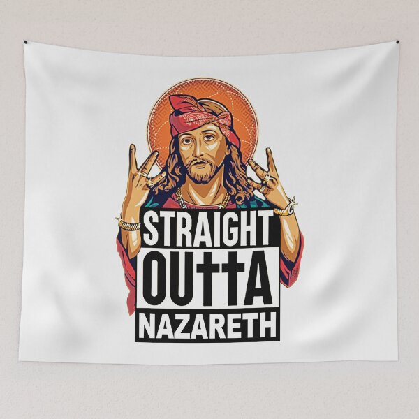 Item preview, Straight Outta Nazareth ; Jesus Christus; designed and sold by StickerApe.