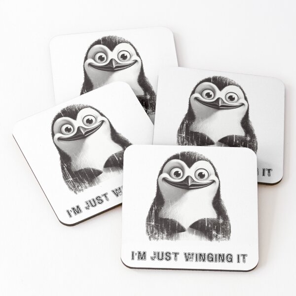 Item preview, Just Winging It Penguin designed and sold by HeadTurningArt.
