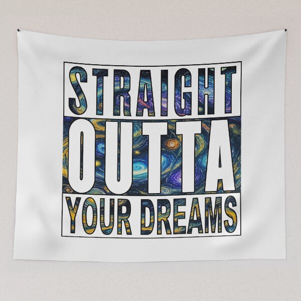Item preview, Straight Outta Your Dreams; Van Gogh Style, designed and sold by StickerApe.