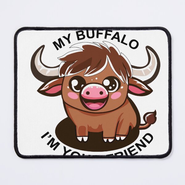 Item preview, My cute smiling Buffalo designed and sold by meesub.