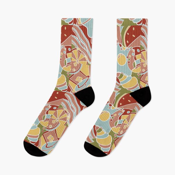 Item preview, Abstract breakfast food pattern designed and sold by EscapismDesigns.