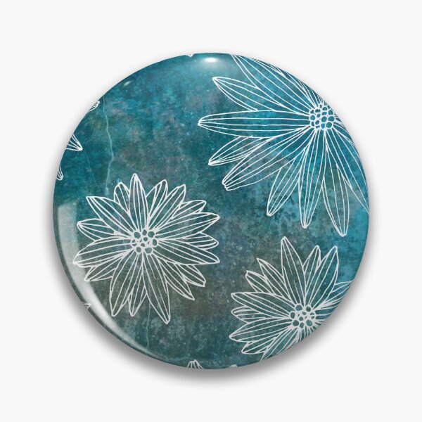 Item preview, Teal Boho Rustic Floral Pattern designed and sold by JillyJ05.