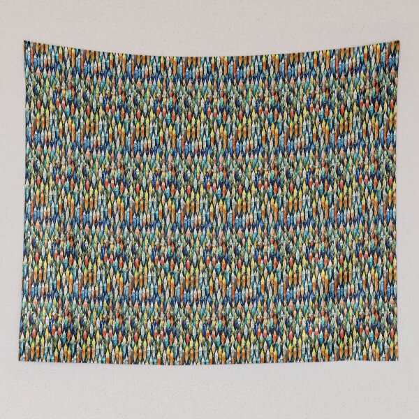 Item preview, Mosaic, modern, print, pattern, water color, neon arrow-'dynamic , 2000's 20th century 80f n o arthritic Wiltshire buts 1920s meets the 1980s print 002 designed and sold by HancockArtisans.