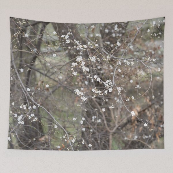 Item preview, Spring is Coming - Plum Tree with Dainty Branches and Blossoms designed and sold by Georgia Mizuleva.