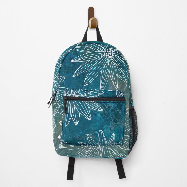 Item preview, Teal Boho Rustic Floral Pattern designed and sold by JillyJ05.