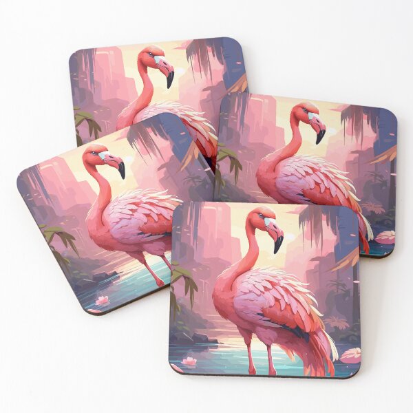Item preview, Stunning Tropical Flamingo designed and sold by Vector Scout Lab.