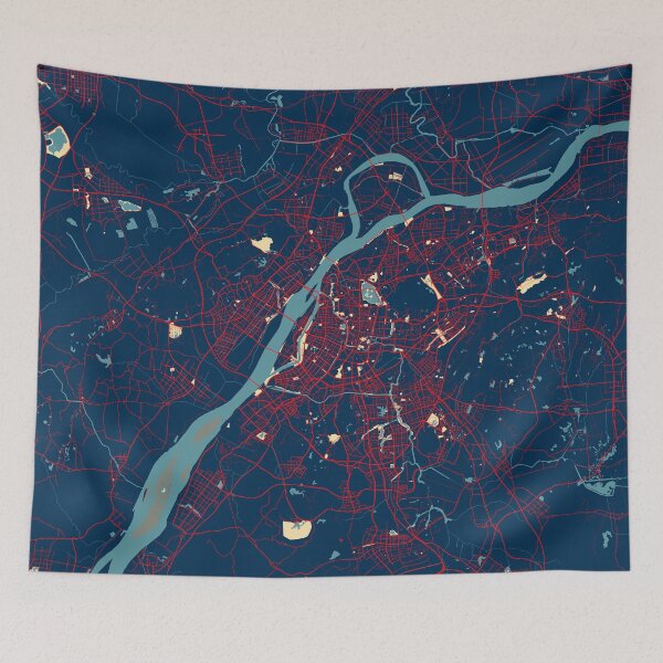 Item preview, Nanjing City Map of China - Hope designed and sold by deMAP.