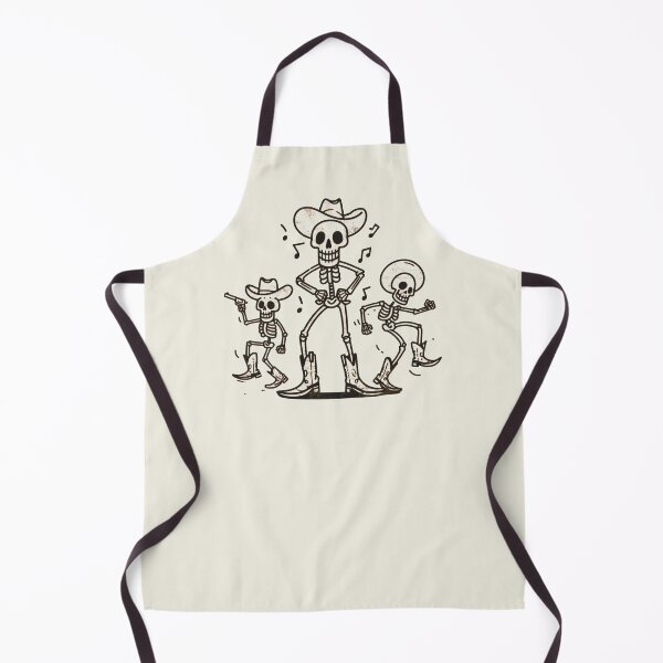 Item preview, Skeleton Cowboys Dancing designed and sold by CreepyCornerArt.