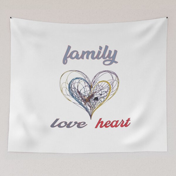 Item preview, family love heart designed and sold by Selma-Meeker.