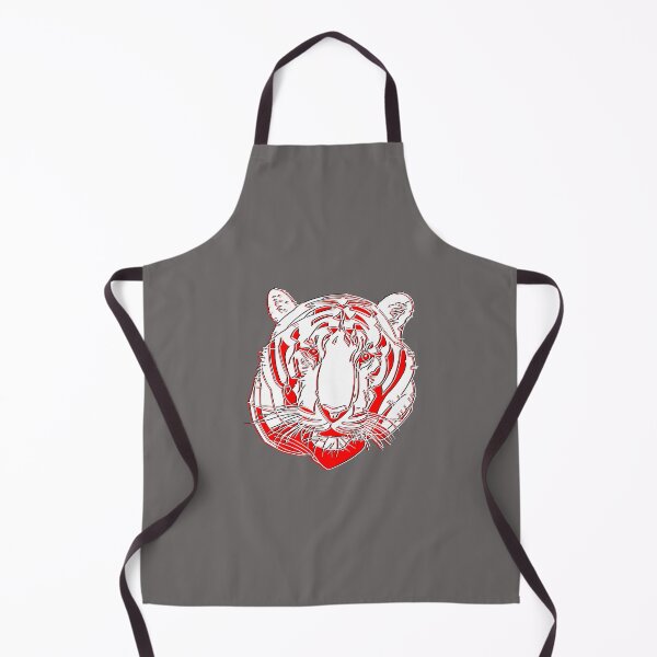 Item preview, Chinese Tiger Head Feline portrait Wildcat face profile designed and sold by 4rpixs.