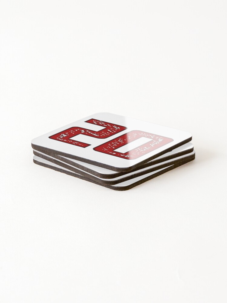 Thumbnail 4 of 5, Coasters (Set of 4), Number 20 designed and sold by NumbersFort.