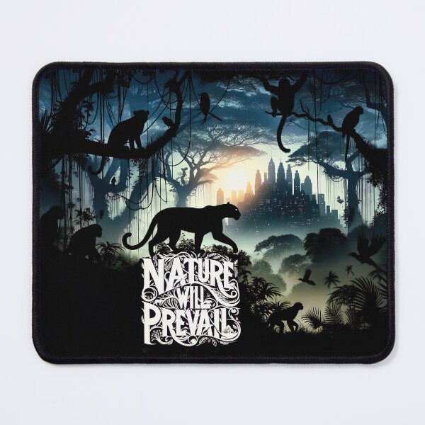 Item preview, Nature Will Prevail | Jaguar Silhouette Art designed and sold by eatmorvelopator.