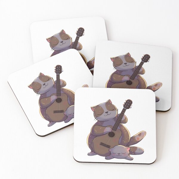 Item preview, Happy cat with guitar  designed and sold by Pattypatt29.