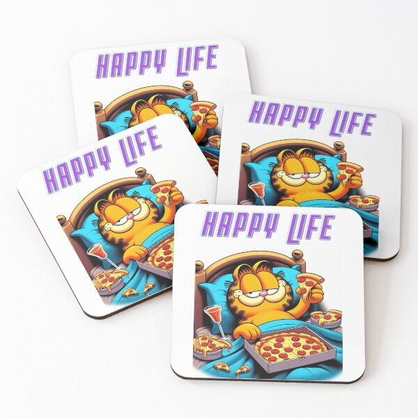 Item preview, Happy Life Garfield designed and sold by quotefactory.