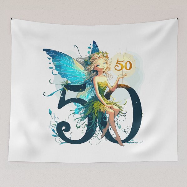Item preview, 50 years fairy elf sweet birthday gift designed and sold by Pineapple-Tree.