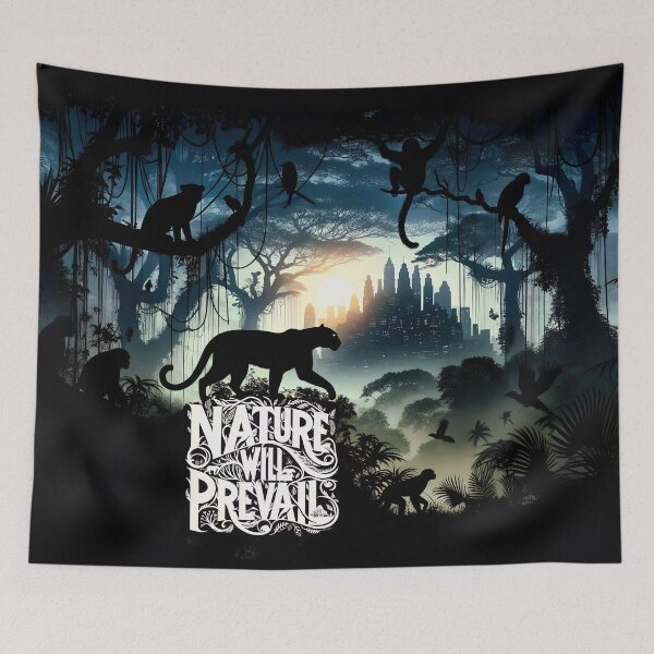 Item preview, Nature Will Prevail | Jaguar Silhouette Art designed and sold by eatmorvelopator.