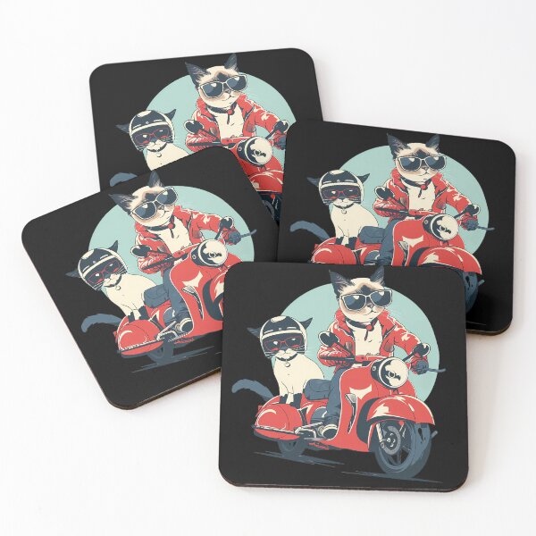 Item preview, Cats Riding Motorcycles designed and sold by PeelZinc.