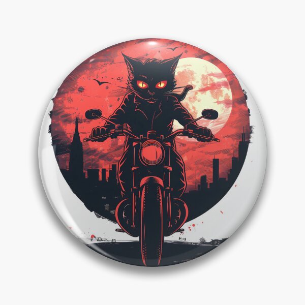 Item preview, Cats Riding Motorcycles designed and sold by PeelZinc.