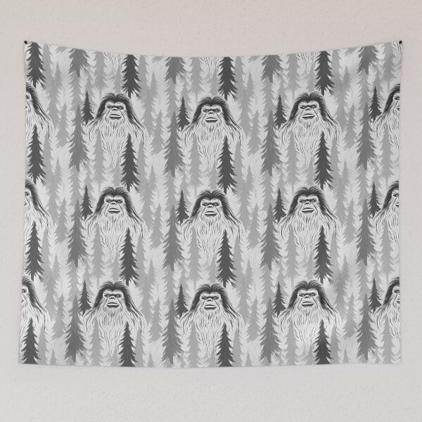 Item preview, Black and White Bigfoot designed and sold by Valley42Designs.
