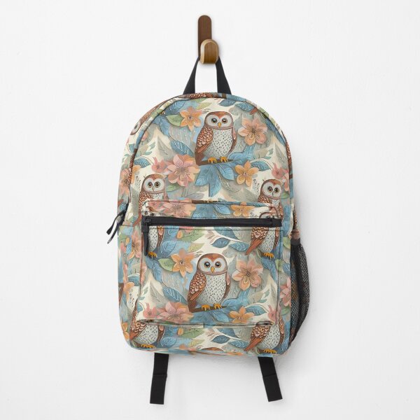 Item preview, Colorful owl, pattern in pastel colors designed and sold by Karin Schön.