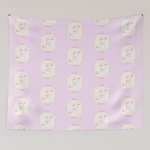 Item preview, Cute Bunny Coquette Pink Ribbon Bows designed and sold by SunfullyYours.