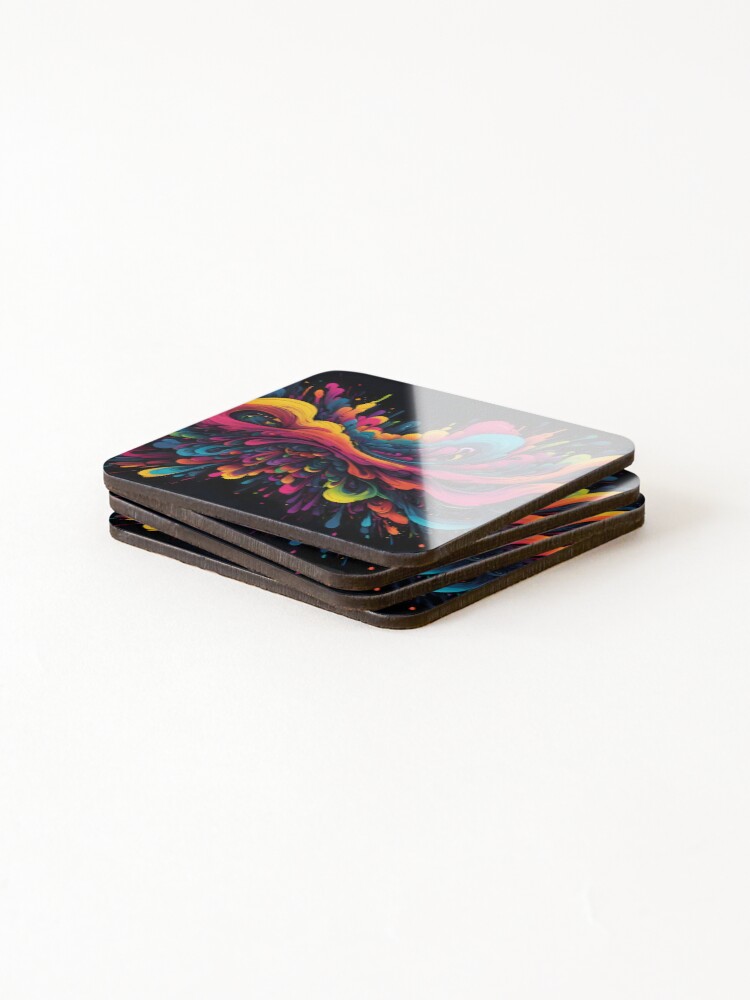 Thumbnail 4 of 5, Coasters (Set of 4), Radiant Riot designed and sold by papi1998.