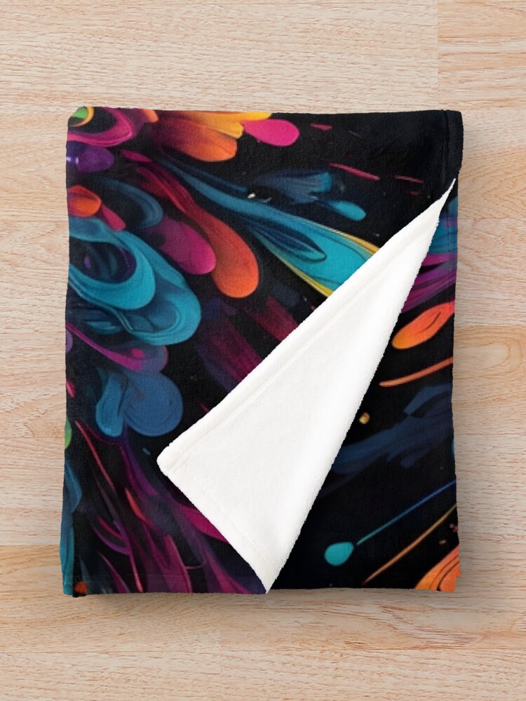 Thumbnail 3 of 6, Throw Blanket, Radiant Riot designed and sold by papi1998.