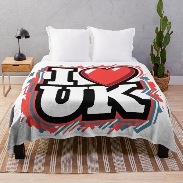 Item preview, I Love UK T-Shirt, Heart UK Design, United Kingdom Gift - Perfect UK Gift - I Love UK T-shirt, British Souvenir designed and sold by SorryFrog.