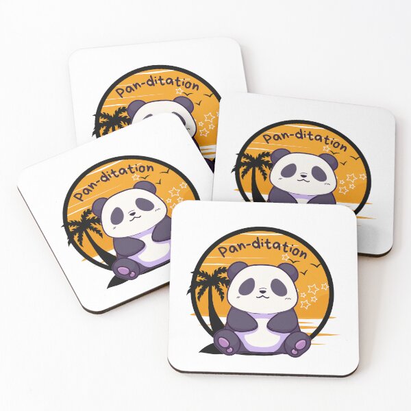 Item preview, Kawaii Cute Meditating Panda designed and sold by AdaMazingDesign.