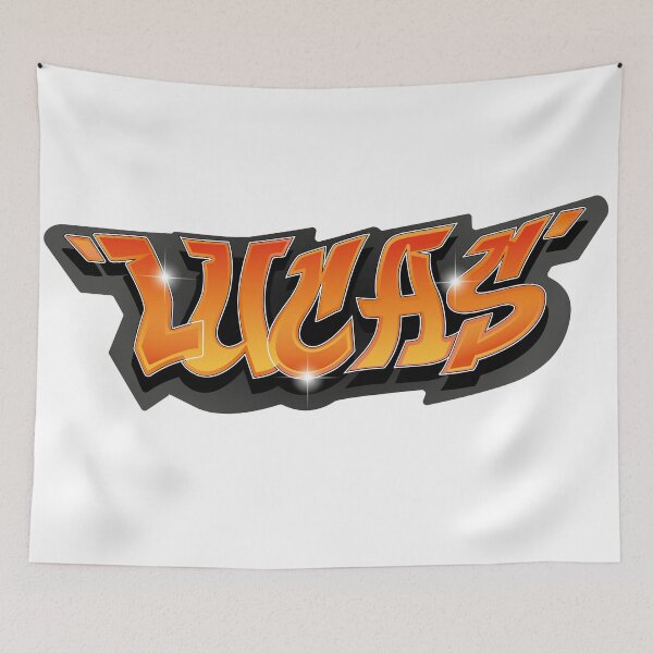Item preview, Lucas name graffiti style designed and sold by 0ut0fSpace.