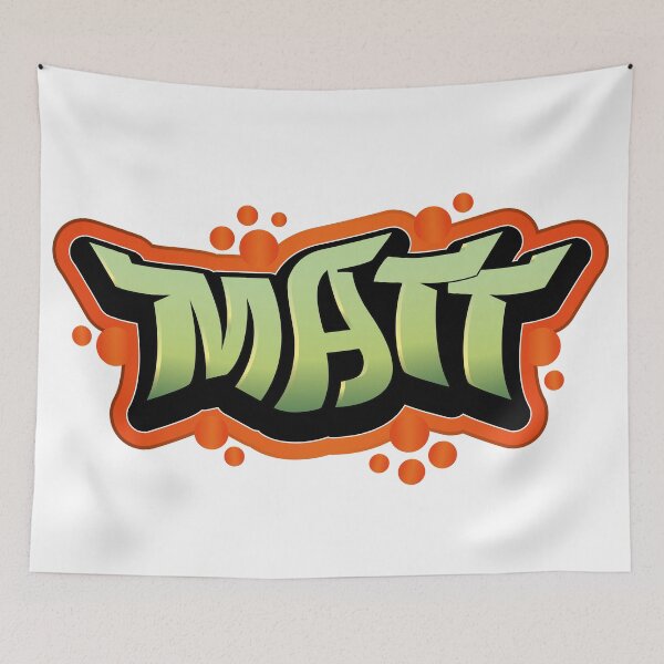 Item preview, Matt name graffiti style designed and sold by 0ut0fSpace.