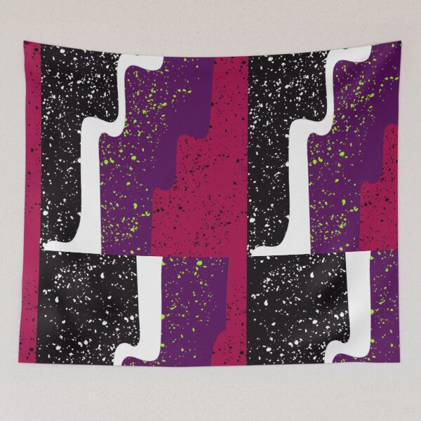 Item preview, Black, white, purple, red-painted splash design t-shirts and A-line dresses. designed and sold by Chicas-wonder.