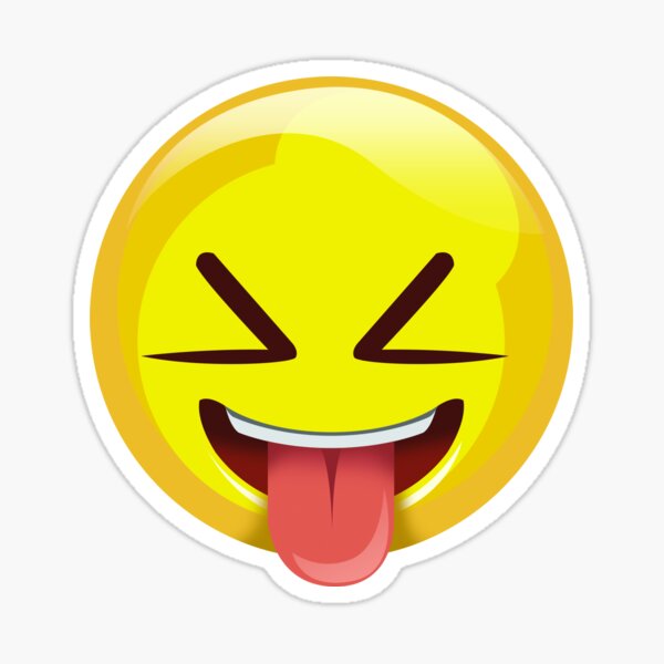 "Bleah Sour Emoji Disgust Emoticon" Sticker for Sale by MyShirtHub