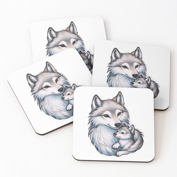 Item preview, wolf Mothers Day  Animals Sticker designed and sold by Expressions-Sel.