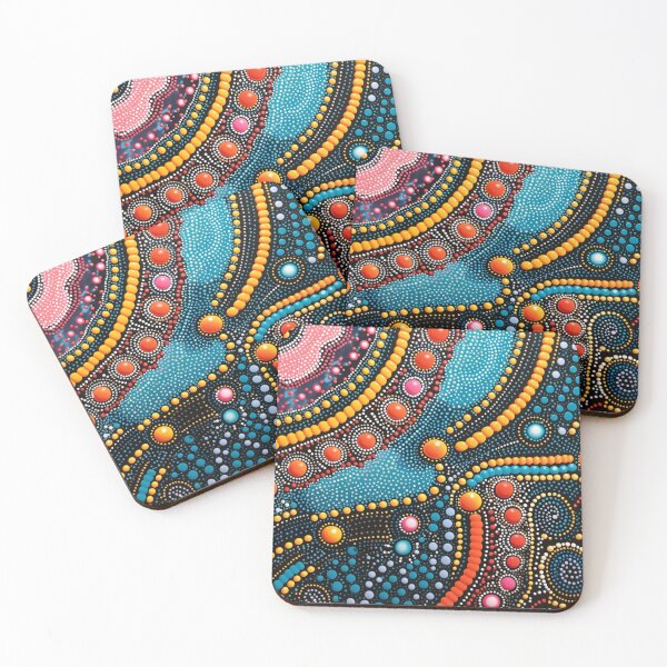 Item preview, Aboriginal Inspired Dot Art - Sophistication designed and sold by GrinGalore.