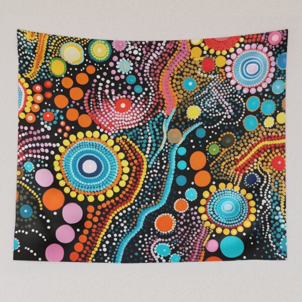 Item preview, Aboriginal Inspired Dot Art - Expressiveness designed and sold by GrinGalore.