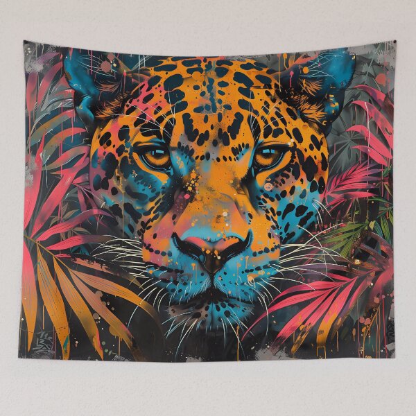 Item preview, Jungle Color Burst: Majestic Pop Art Leopard designed and sold by manni3003.