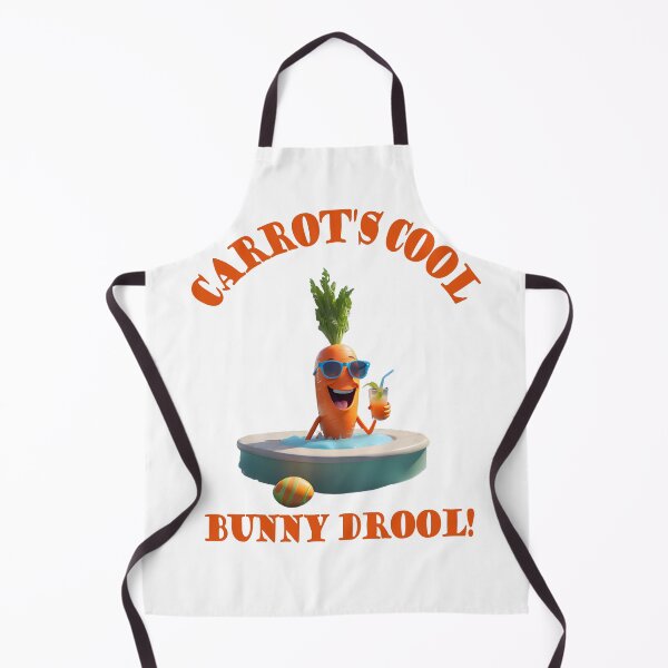 Item preview, Carrot's Cool, Bunny Drool! Whimsical Poolside Carrot Illustration designed and sold by LaLi-Designs.