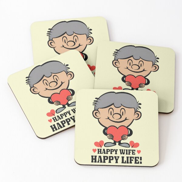 Item preview, Happy Wife Happy Life  designed and sold by AgarutanPrint.