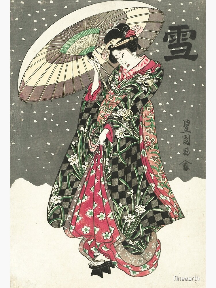 Snow - Japanese Color Woodblock Print