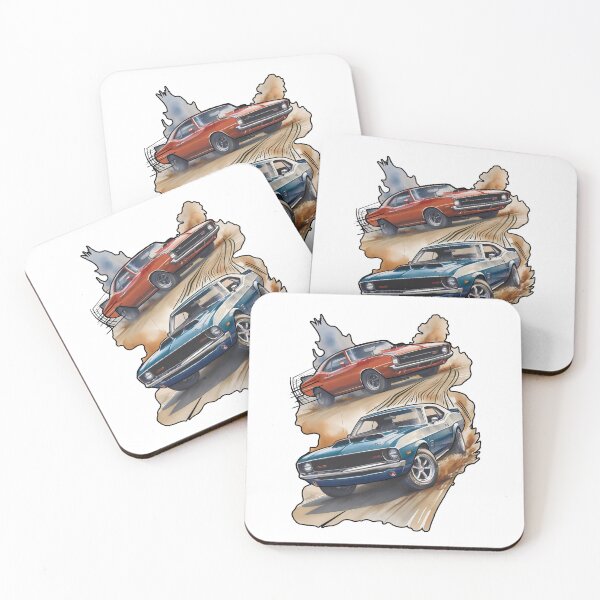 Item preview, American Muscle Clash: Epic Showdown on the Asphalt designed and sold by Art Store Stickers.