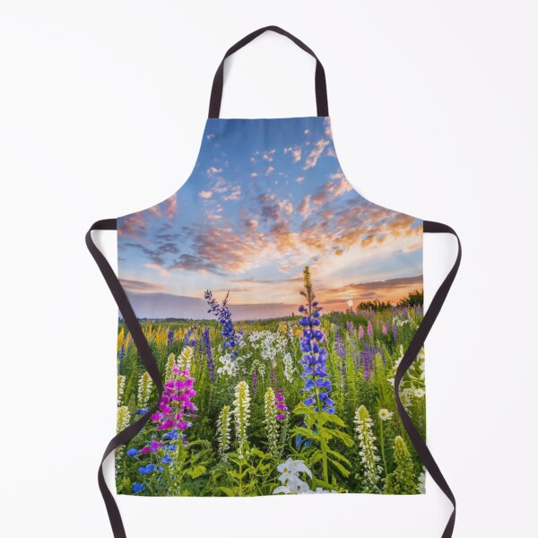 Item preview, Colorful Wildflower Poster With Sunrise And Blue Sky And Dark Clouds designed and sold by thespecialtyhub.